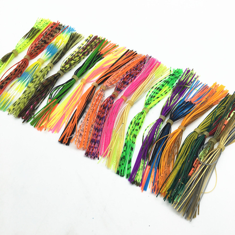 Fishing Lure Buzzbait - 25バンドル * 釣りフライイングアクセサリーイカゴム糸シリコーンスカートdiy spinnerbatis buzzbaitsゴムジグルアー