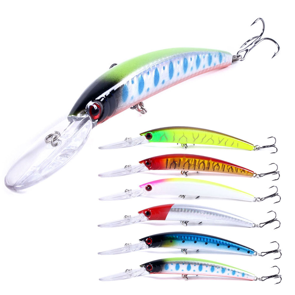 Fishing Lure Swimbait - 1 個 15 センチメートル 15 グラムディープダイビングジャークベイト人工ハード餌釣りワブラーミノールアーバスパイク鯉釣具