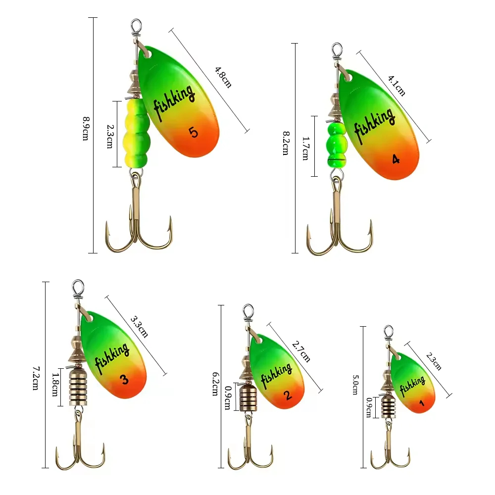 メタルスプーンスピナールアー 3.9g 4.6g 7.4g  - Fishing Lure Crankbait のレビューと価格