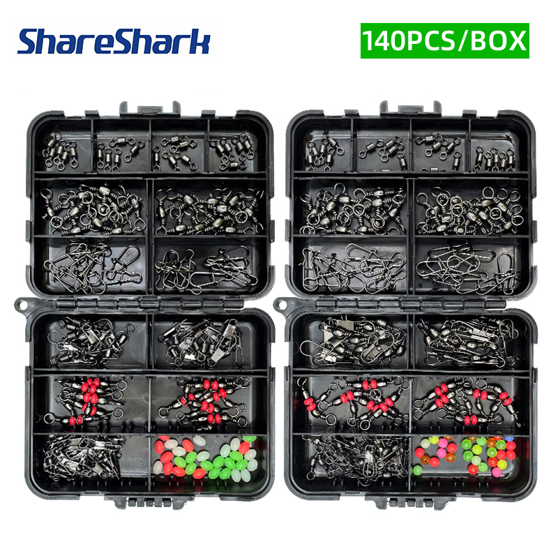 ShareShark 140個釣りアクセサリーセット、ルアー - Fishing Lure Box のレビューと価格
