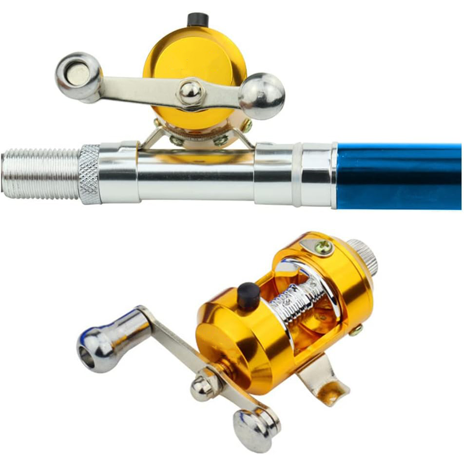 ミニポケットアイスフィッシングロッド、携帯用伸縮式ペン型釣り - Penn Reel Fierce のレビューと価格