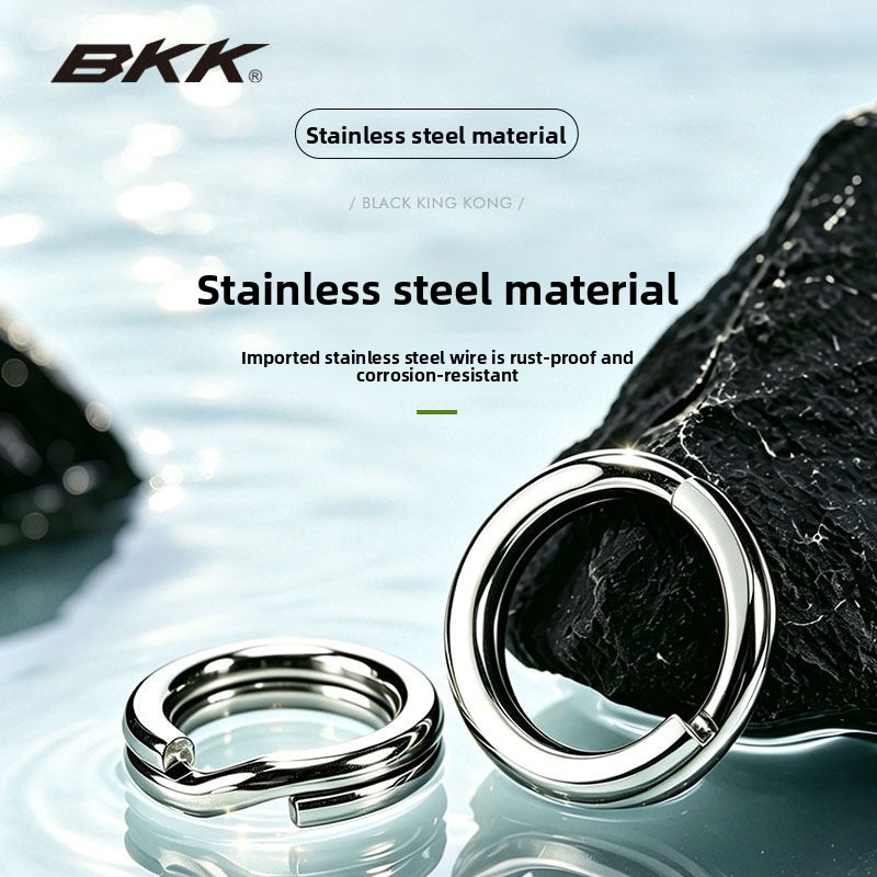 BKKヘビーデューティースプリットリング ステンレス製釣り用 - Fishing Lure Accessories のレビューと価格