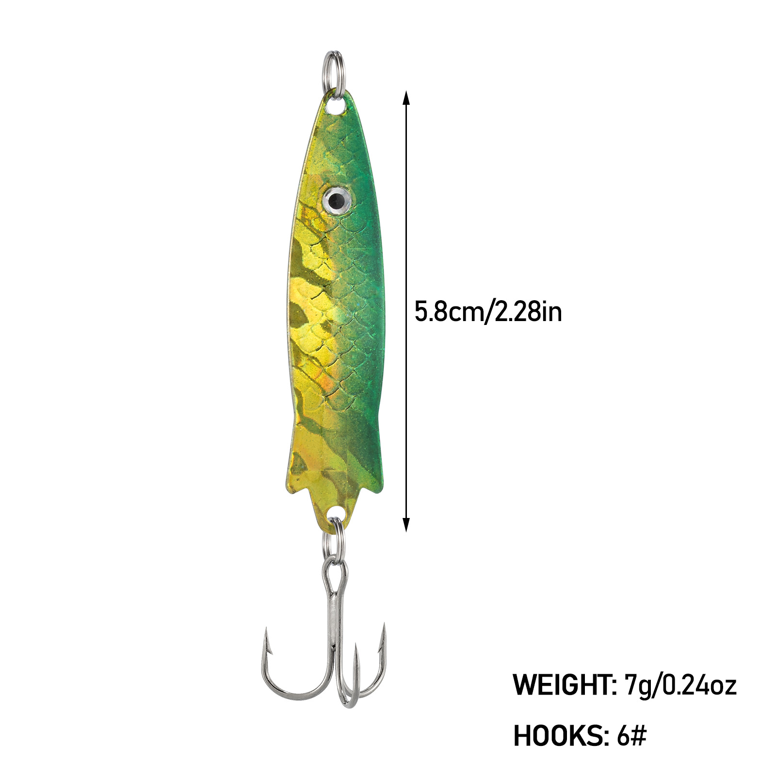 釣り用のスプーンタイプの金属製ベイト,魚を引き付けるためのル - Fishing Lure Swimbait のレビューと価格