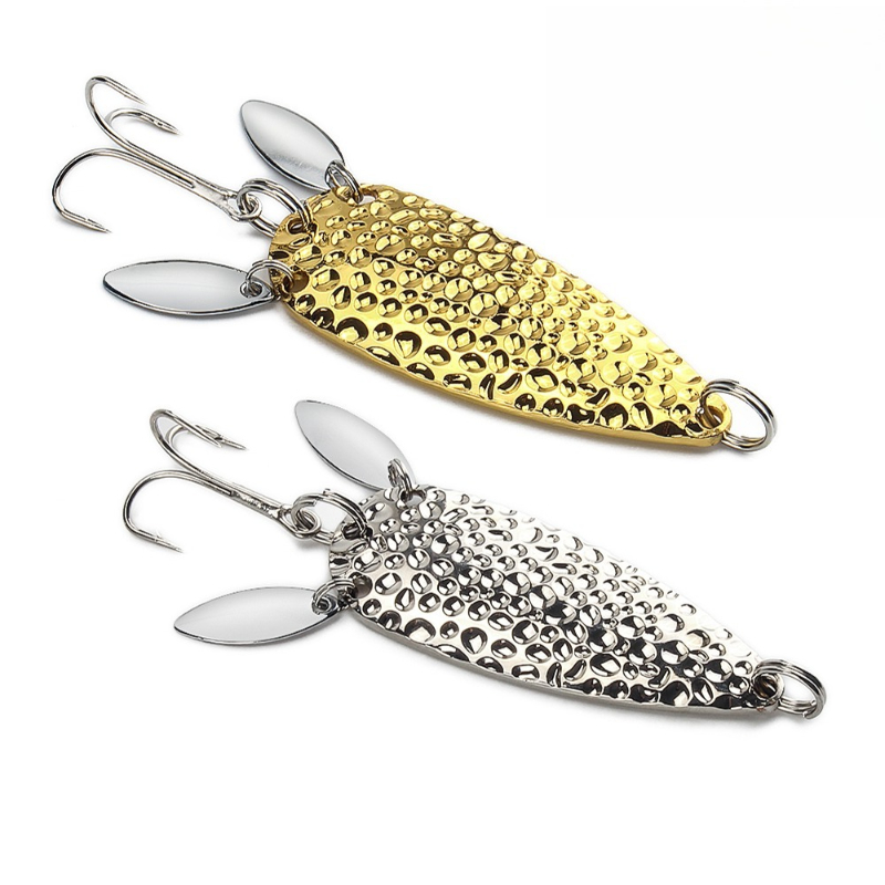1 個金属スプーンスピナーベイトダブル回転ハード人工餌 10 - Fishing Lure Swimbait のレビューと価格